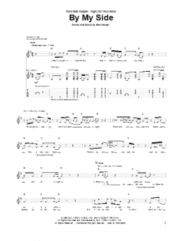 page one of By My Side (Guitar Tab)