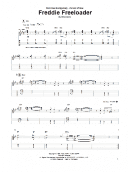 page one of Freddie Freeloader (Guitar Tab)