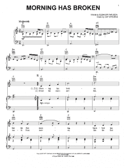 page one of Morning Has Broken (Piano, Vocal & Guitar Chords (Right-Hand Melody))