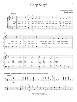 page one of Chop Suey! (Educational Piano)