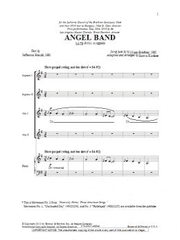 page one of Angel Band (SATB Choir)