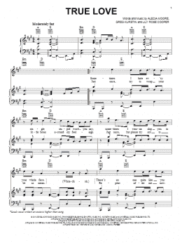 page one of True Love (Piano, Vocal & Guitar Chords (Right-Hand Melody))