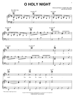 page one of O Holy Night (Piano, Vocal & Guitar Chords (Right-Hand Melody))