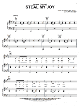 page one of (Never Gonna) Steal My Joy (Piano, Vocal & Guitar Chords (Right-Hand Melody))