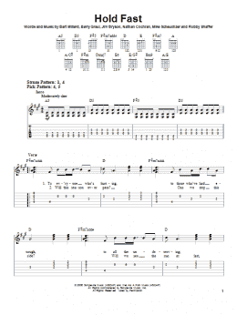 page one of Hold Fast (Easy Guitar Tab)