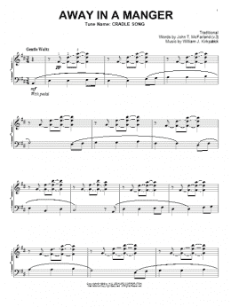 page one of Away In A Manger (Piano Solo)