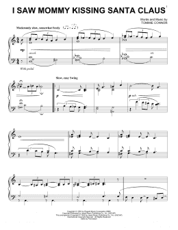 page one of I Saw Mommy Kissing Santa Claus (Piano Solo)