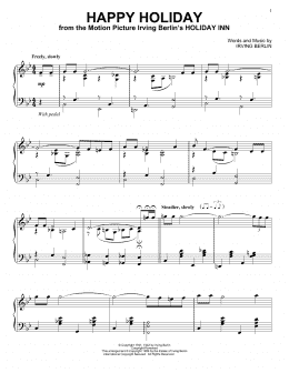 page one of Happy Holiday (Piano Solo)