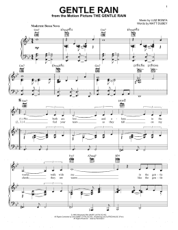 page one of Gentle Rain (Piano, Vocal & Guitar Chords (Right-Hand Melody))