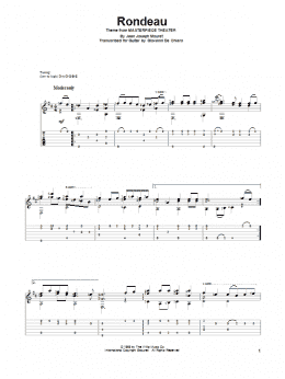 page one of Rondeau (Solo Guitar)