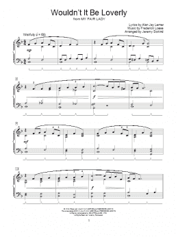 page one of Wouldn't It Be Loverly (Educational Piano)