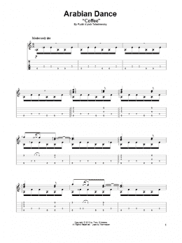 page one of Arabian Dance (Coffee) (from The Nutcracker) (Solo Guitar)