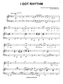 page one of I Got Rhythm (Piano & Vocal)