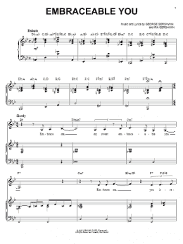 page one of Embraceable You (Piano & Vocal)