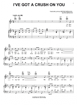 page one of I've Got A Crush On You (Piano, Vocal & Guitar Chords (Right-Hand Melody))