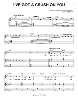 page one of I've Got A Crush On You (Piano & Vocal)