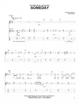 page one of Someday (Guitar Tab)