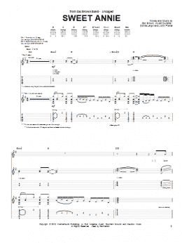 page one of Sweet Annie (Guitar Tab)