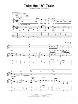 page one of Take The "A" Train (Solo Guitar)