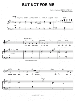 page one of But Not For Me (Piano & Vocal)