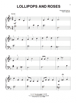 page one of Lollipops And Roses (Beginning Piano Solo)