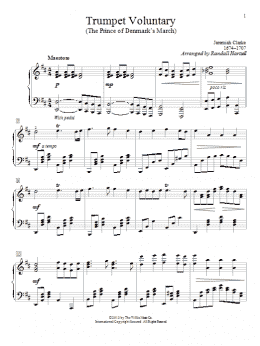 page one of Trumpet Voluntary (Piano Solo)