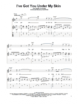 page one of I've Got You Under My Skin (Solo Guitar)