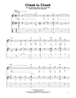 page one of Cheek To Cheek (Solo Guitar)