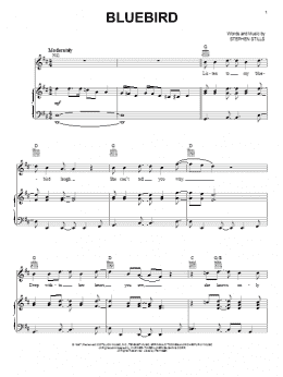 page one of Bluebird (Piano, Vocal & Guitar Chords (Right-Hand Melody))