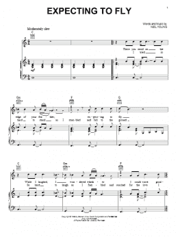 page one of Expecting To Fly (Piano, Vocal & Guitar Chords (Right-Hand Melody))