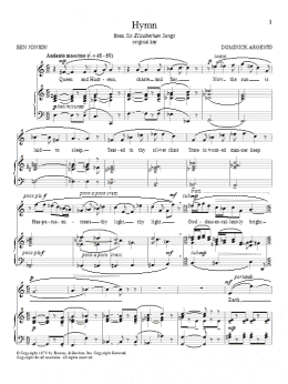 page one of Hymn (Piano & Vocal)