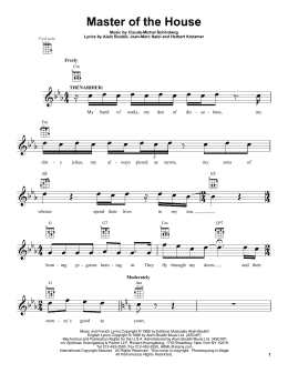 page one of Master Of The House (Ukulele)