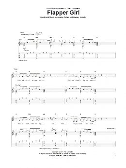 page one of Flapper Girl (Guitar Tab)