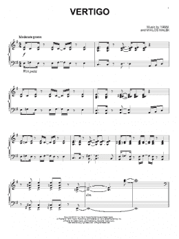 page one of Vertigo (Piano Solo)