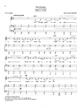 page one of Nocturne (Piano & Vocal)