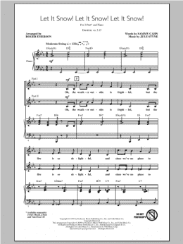 page one of Let It Snow! Let It Snow! Let It Snow! (2-Part Choir)