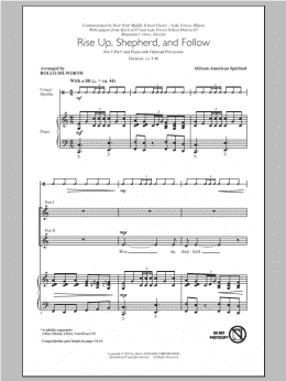 page one of Rise Up, Shepherd, And Follow (2-Part Choir)