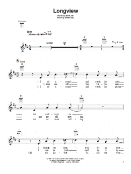 page one of Longview (Ukulele)