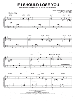 page one of If I Should Lose You (arr. Brent Edstrom) (Piano Solo)