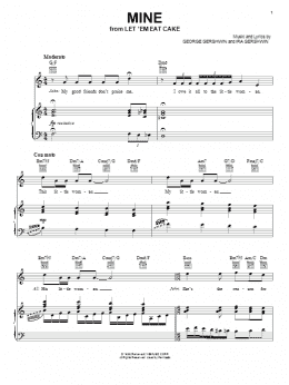 page one of Mine (Piano, Vocal & Guitar Chords (Right-Hand Melody))