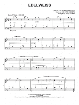 page one of Edelweiss (from The Sound Of Music) (arr. Phillip Keveren) (Piano Solo)