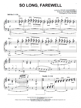 page one of So Long, Farewell (from The Sound Of Music) (arr. Phillip Keveren) (Piano Solo)