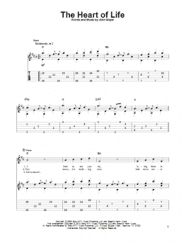 page one of The Heart Of Life (Solo Guitar)