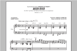 page one of Moon River (SSA Choir)