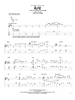 page one of Alfie (Guitar Tab)