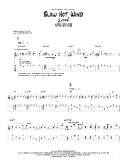 page one of Slow Hot Wind (Lujon) (Guitar Tab)