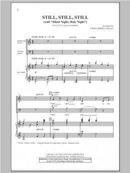 page one of Silent Night (SATB Choir)