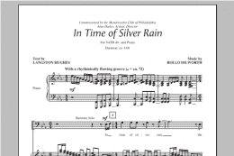 page one of In The Time Of Silver Rain (SATB Choir)