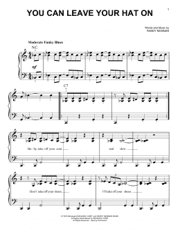 page one of You Can Leave Your Hat On (Very Easy Piano)