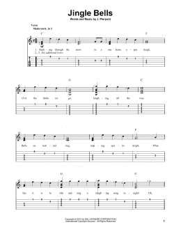 page one of Jingle Bells (Solo Guitar)